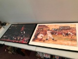 Framed Michael Jordan & Baseball Prints
