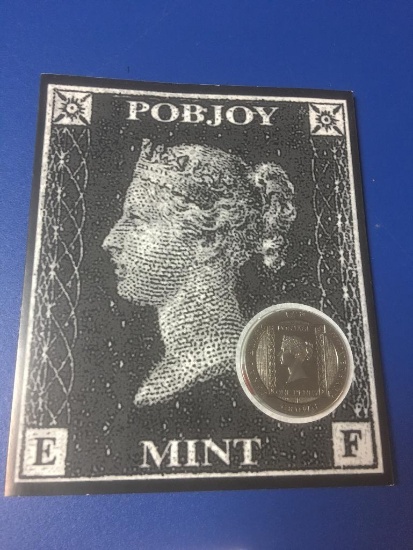 175th Anniversary of the Black Penny, Proof "Black Pearl" Coin in Case