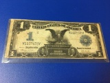 1899, One Dollar Silver Certificate, Black Eagle Bill