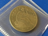 1861 O Seated Liberty Half Dollar