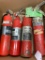 (4) 2-2.75 Lb. Fire Extinguishers