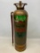 Vintage Bell System Brass Fire Extinguisher