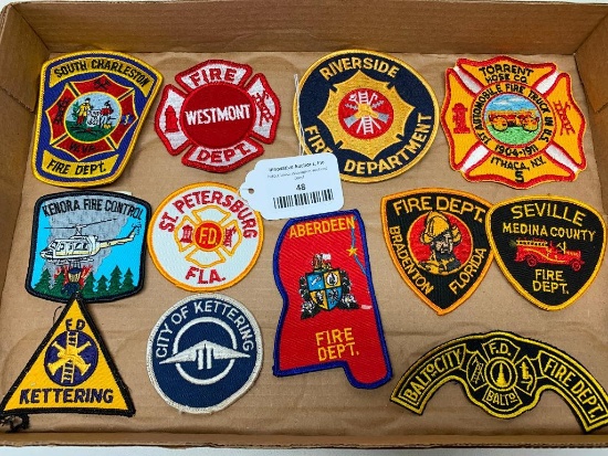 (12) Different Firemans Patches(12)