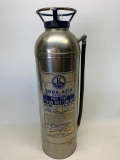 Vintage Kidde Stainless Fire Extinguisher