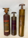 (2) Brass & (1) Steel Fire Extinguishers