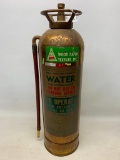 Vintage Bell System Brass Fire Extinguisher