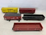 (5) American Flyer Cars As Listed