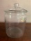 Glass Counter Jar W/Lid