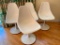 (4) 1960's Plastic Pedestal Swivel Chairs