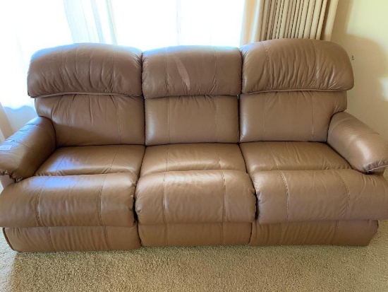La-Z-Boy Leather 3-Cushion Couch