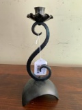 Hand Made Single Candle Holder By Hans Peot