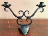 Hand Made Double Candle Holder By Hans Peot