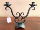 Hand Made Double Candle Holder By Hans Peot