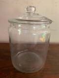 Glass Counter Jar W/Lid