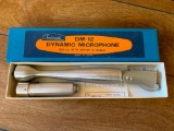 Vintage Calrad DM-12 Dynamic Microphone W/Original Box + Slim-X Microphone
