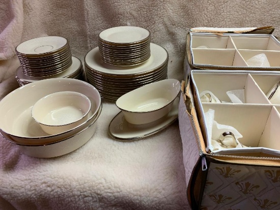 (63) Pcs. Lenox "Moonspun" Dinnerware-Service For (12)