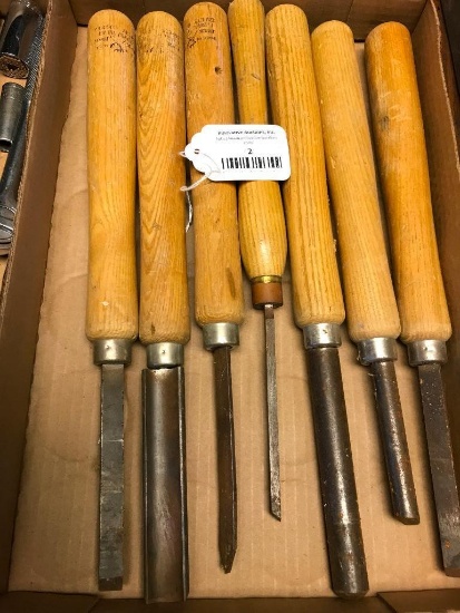 (6) Buck Brotherds & (1) Maples Lathe Tools