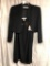 Valerie Stevens Black Dress W/Embroidered Jacket