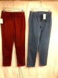 (2) Pair Of Soft Surroundings Jeggings W/Snaps