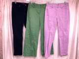 (3) Pair Of Lands End Pants