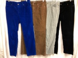 (3) Pair Of Lands End Corduroy Pants + (1) Pair Of Talbots Pants