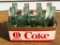 Vintage Coca Cola 8-Pack Paper Carton W/Coke Bottles
