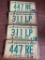 License Plates: (2) Sets Of 1974 Ohio Plates