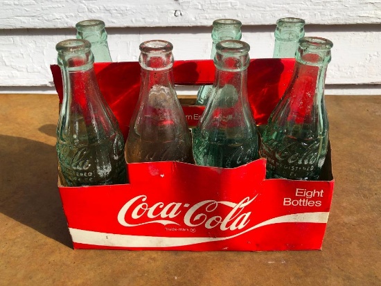 Coca-Cola Paper Carton W/(7) Bottles
