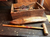 Group Of Misc. Tools In Wooden Box