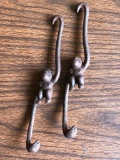Cast Iron Hanging Monkeys