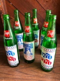 (6) 7-Up Bicentennial Bottles