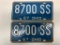 Set Of 1967 Ohio License Plates