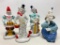 Group Of (4) Porcelain Clowns