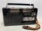 Vintage Standard Am/FM Radio In Leather Case-Battery Operated