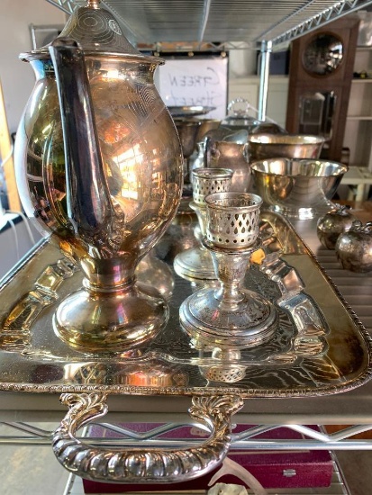 Group Of Silverplate Items