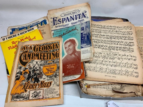 Box Of Vintage Sheet Music
