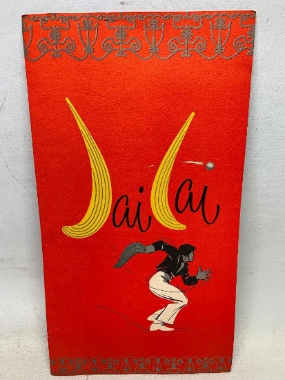 Vintage "Jai Lai" Restaurant Menu From Columbus, Ohio-1960's