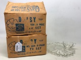 (2) Colony Glass TV Snack Sets In Original Boxes