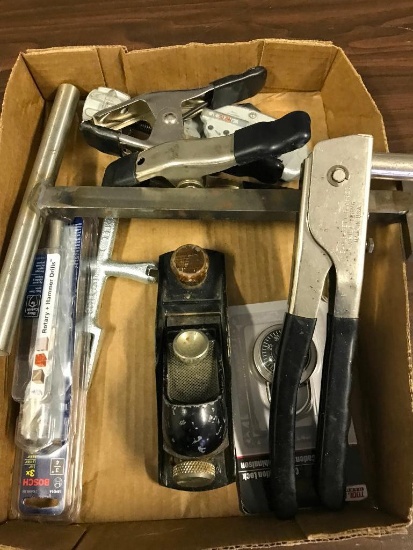 Wood Plane, Clamps, Pipe Cutter and More