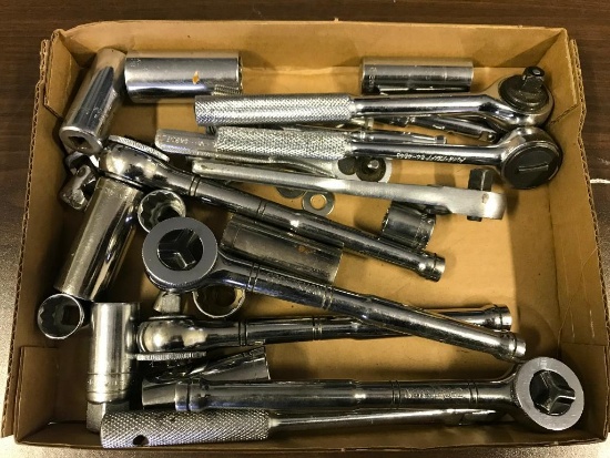 Group of Wratchets and Sockets