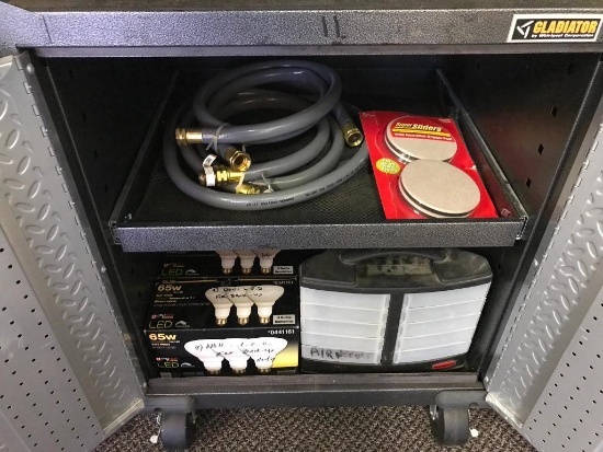 Contents of Two Lower Cabinets on Either Side of Tool Box, 11 and 9