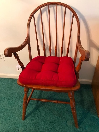 Wood, Spindle Back, Arm Chair