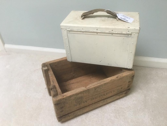 Metal and Wood Ammo Boxes