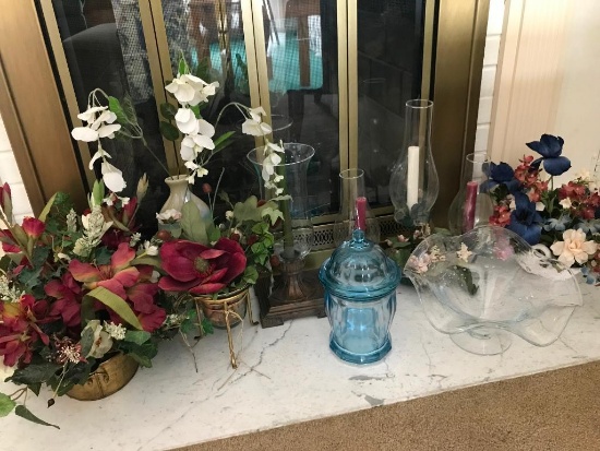 Group Of Vases and Floral Arrangements