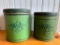 (2) Vintage Tin Canisters