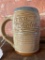 Dayton, Ohio Oktoberfest Beer Mug W/Paperwork: 1992