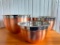 Nest Of Copper Clad Mixing Bowls