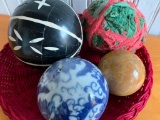 (4) Porcelain & Other Carpet Balls