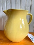 Stoneware Pottery Pitcher W/Applied Handle