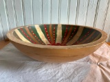 Hand Painted Wooden Bowl